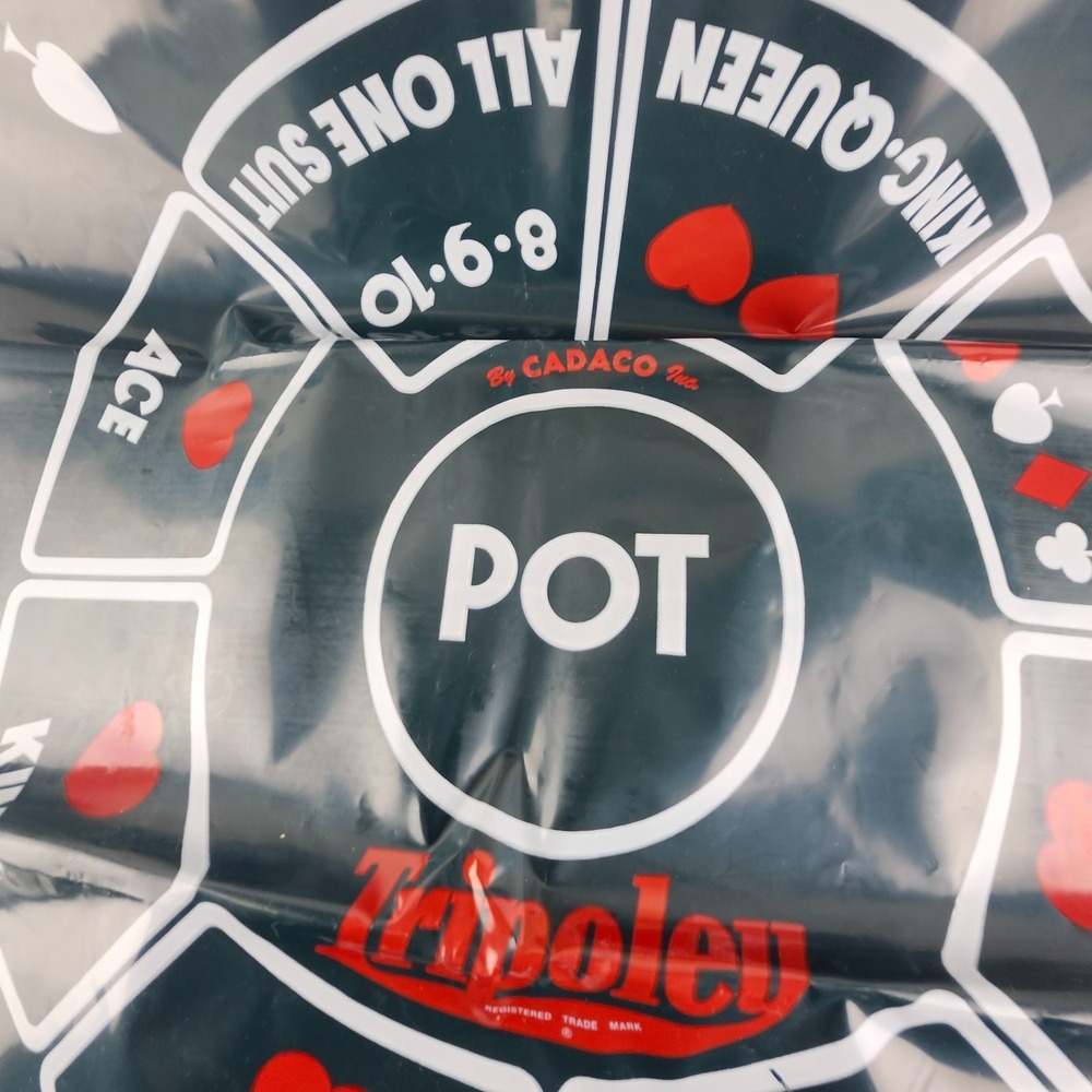 VINTAGE‎ Tripoley Mat Only COMPLETE Cadaco 1969 Michigan Rummy Poker No 111 - Picture 3 of 6